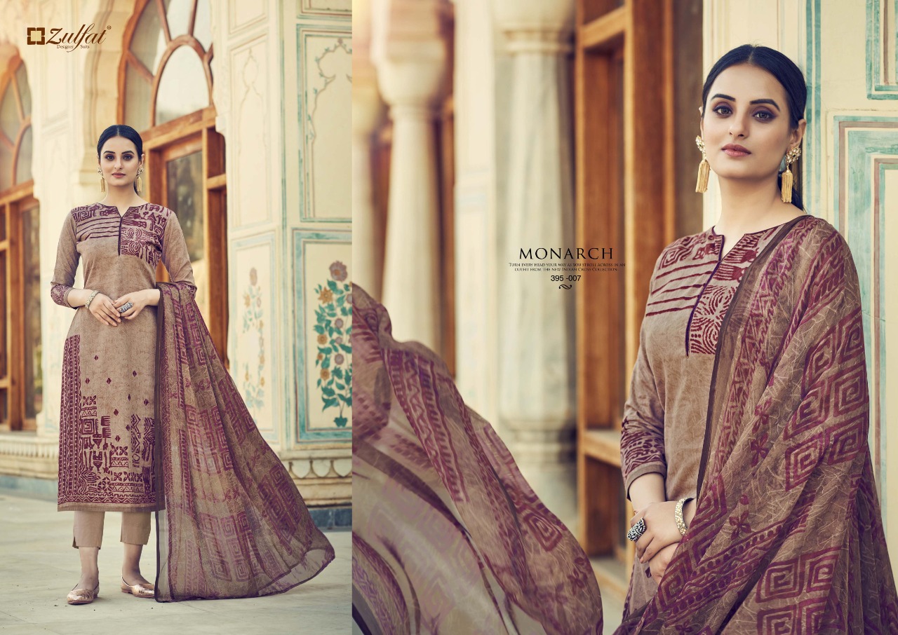 zulfat designer suit monarch cotton exclusive print salwar suit catalog