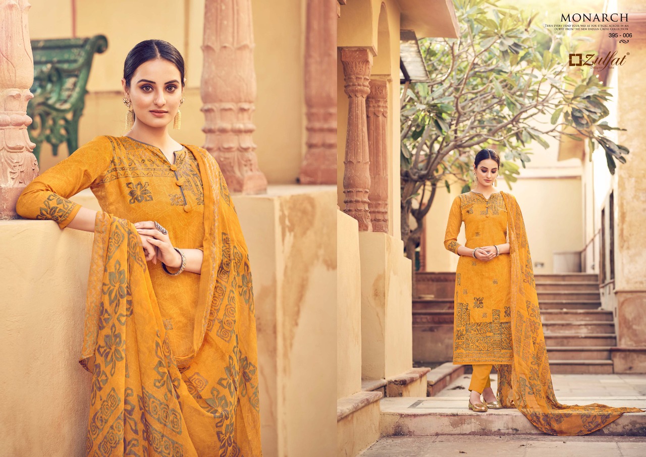 zulfat designer suit monarch cotton exclusive print salwar suit catalog