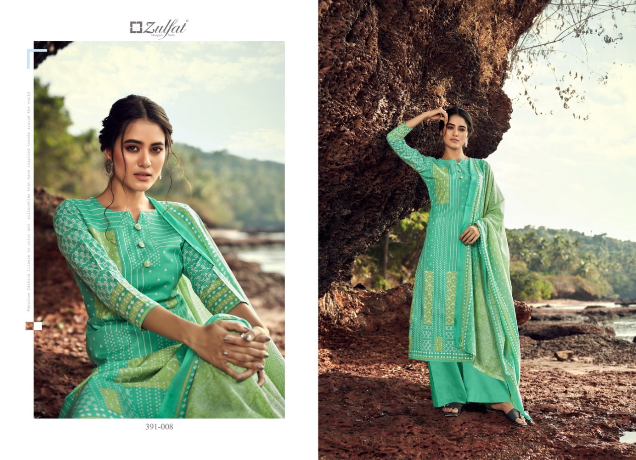 zulfat designer suit nazaara cotton elegant salwar suit catalog