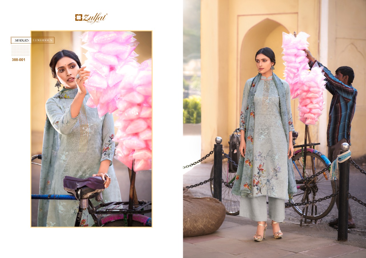 zulfat designer suit numaish jam cotton elegant salwar suit catalog