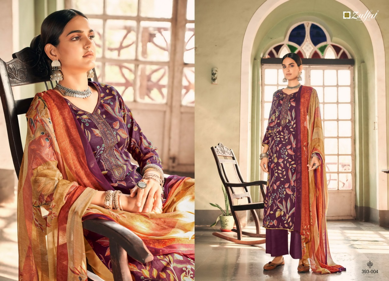 zulfat designer suit pankhudi cotton exclusive print salwar suit catalog