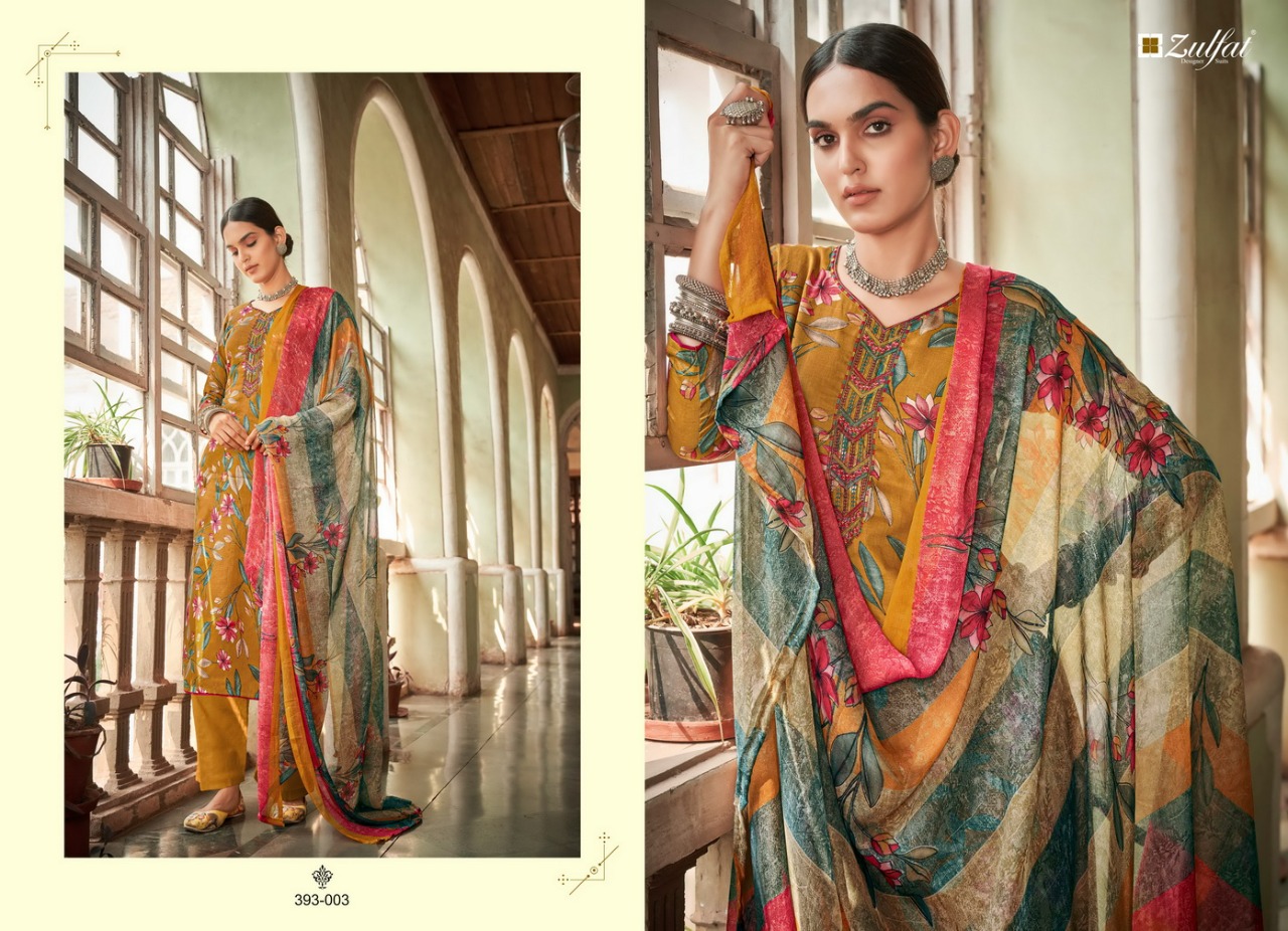 zulfat designer suit pankhudi cotton exclusive print salwar suit catalog