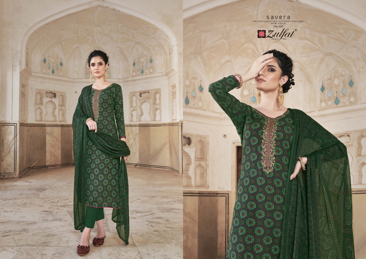 zulfat designer suit savera rayon attrective print salwar suit catalog