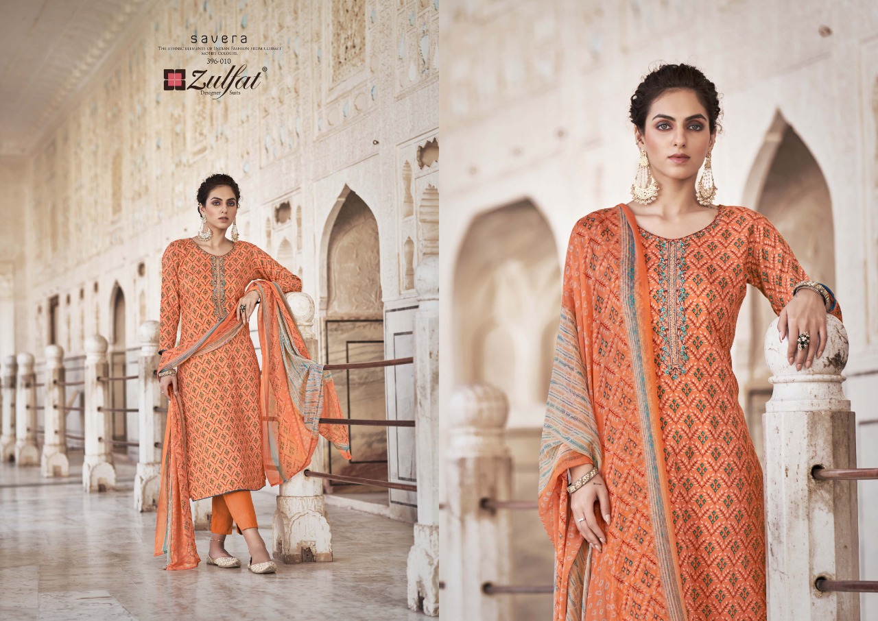 zulfat designer suit savera rayon attrective print salwar suit catalog