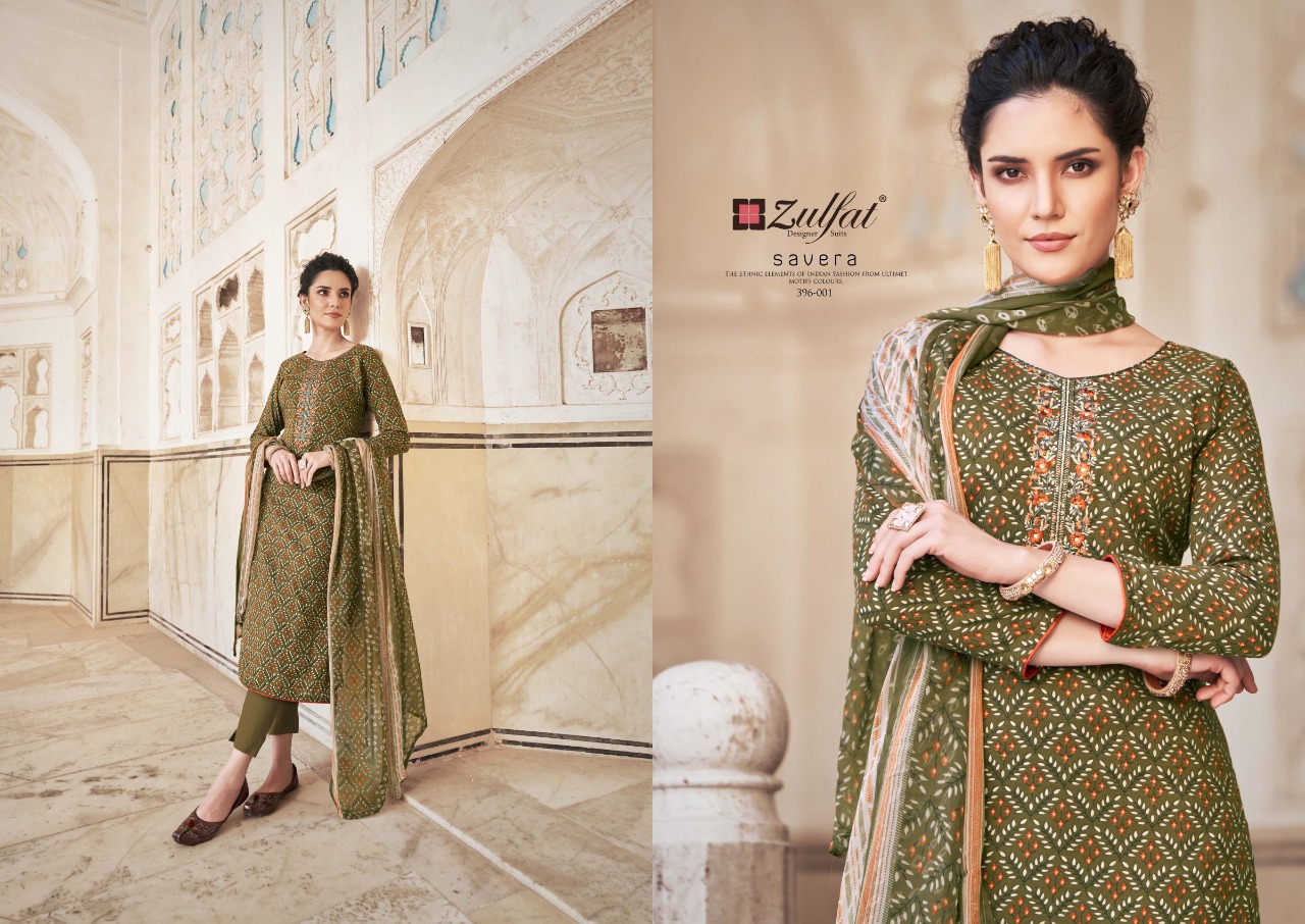 zulfat designer suit savera rayon attrective print salwar suit catalog