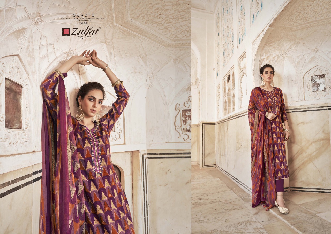 zulfat designer suit savera rayon attrective print salwar suit catalog