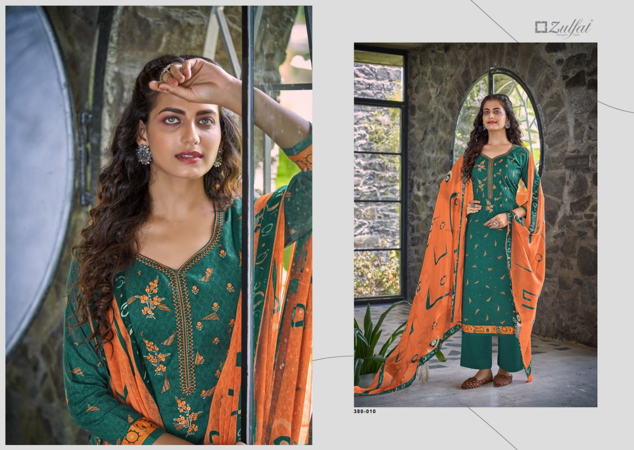 zulfat designer suit shanaya  cotton attrective print salwar suit catalog