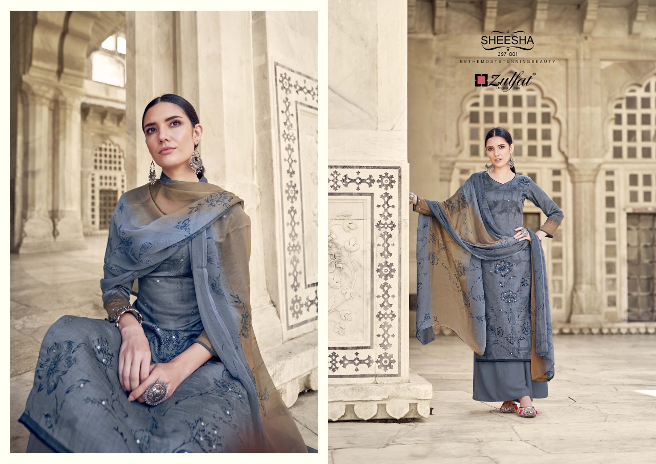 zulfat designer suit sheesha cotton attrective print salwar suit catalog