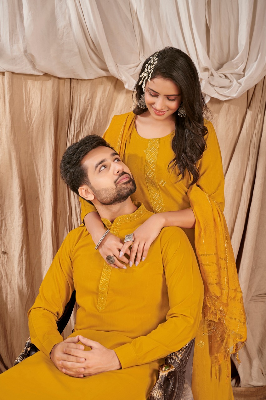 Banwery Fashion  Royal Couple V 10 innovative look Royal couple combo of Kurta with Payjama and Kurti with Pants and Dupatta catalog