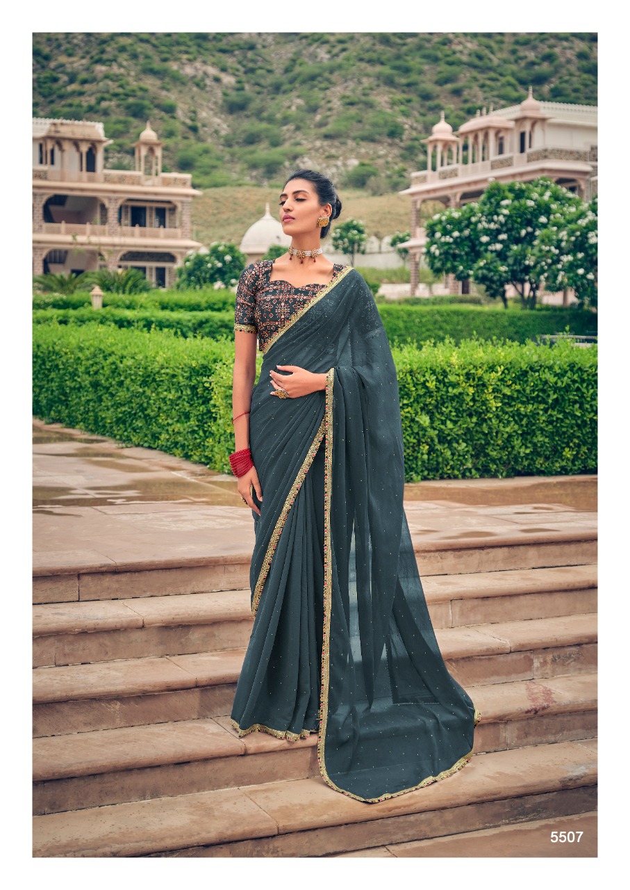 lt saree gunjan chiffon graceful look saree catalog