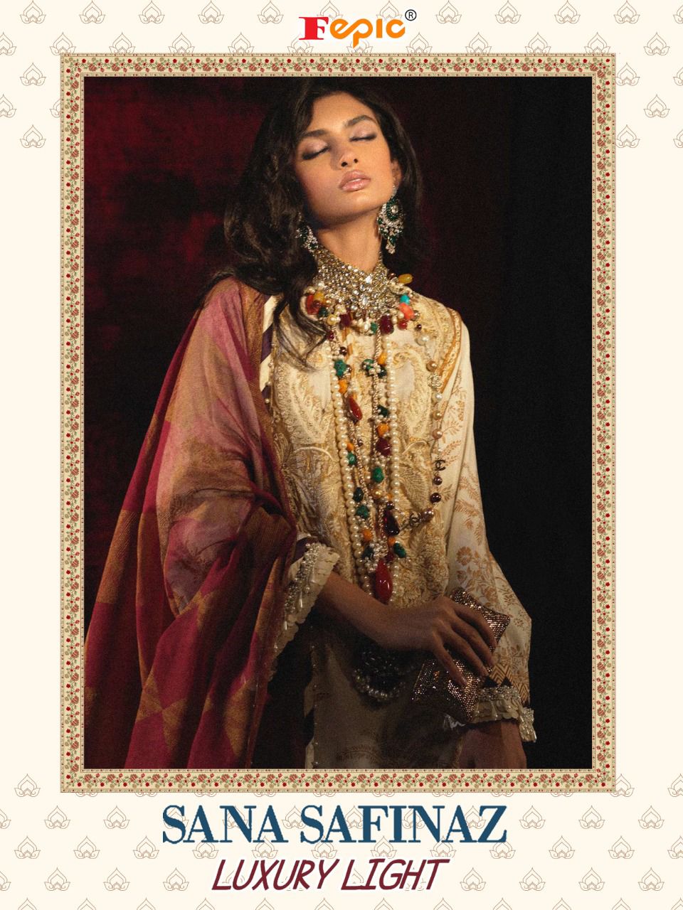 fepic rosemeen sana safinaz luxury light cotton regal look salwar suit catalog