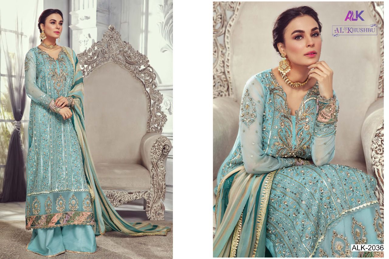 al khushbu misty vol 2 georgette classic trendy look salwar suit catalog