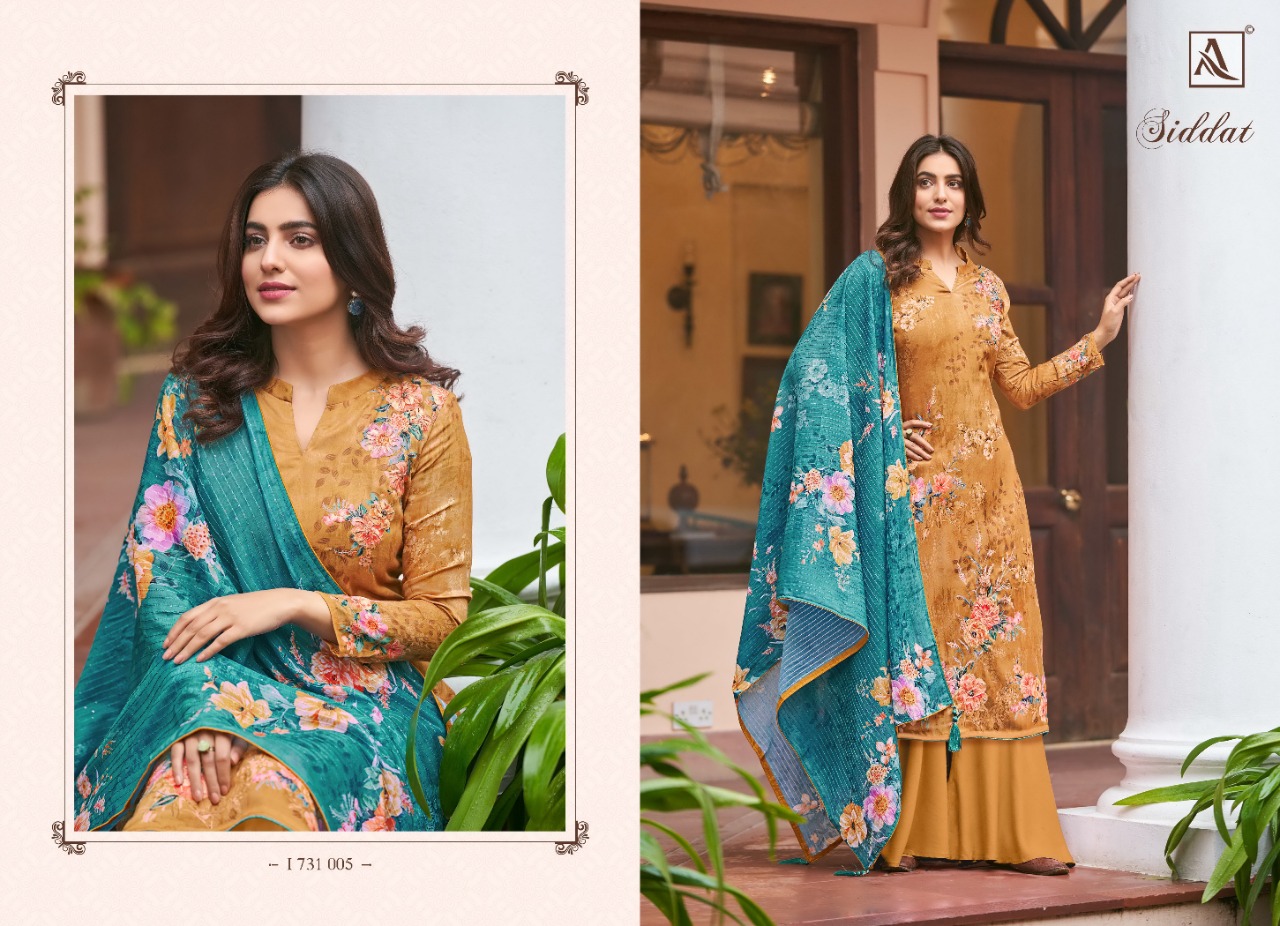 alok suit siddat jam cotton attrective print salwar suit catalog