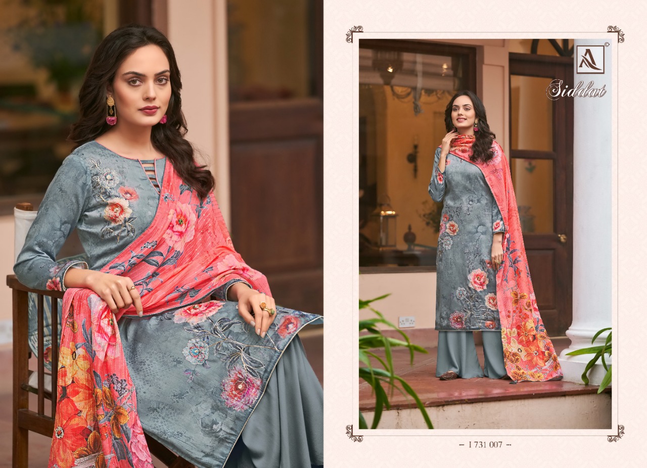 alok suit siddat jam cotton attrective print salwar suit catalog