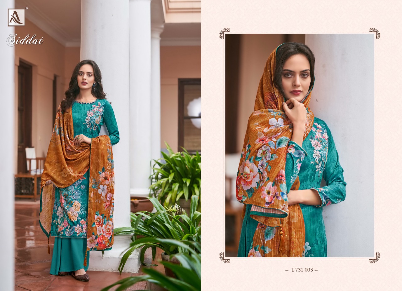 alok suit siddat jam cotton attrective print salwar suit catalog