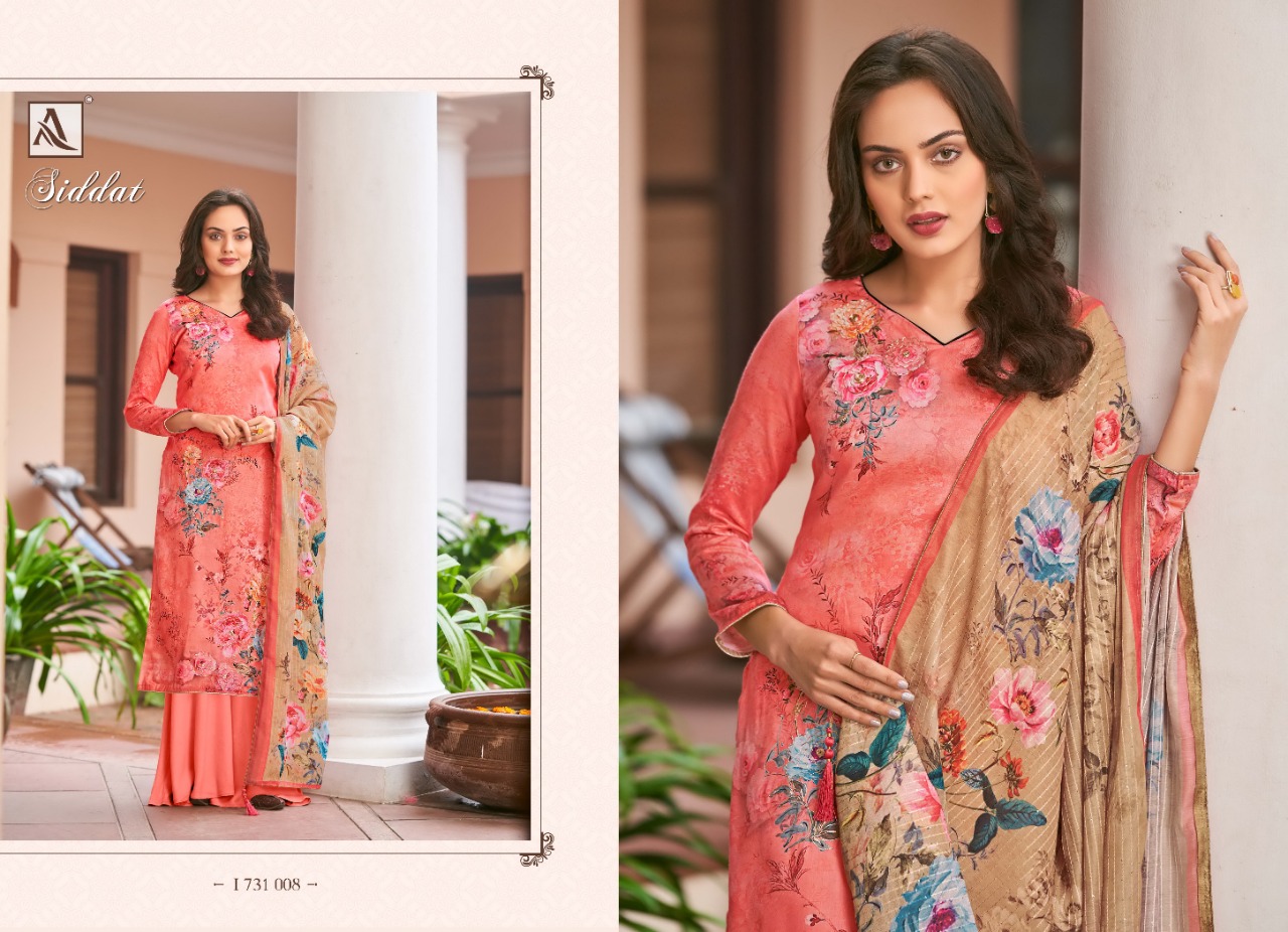 alok suit siddat jam cotton attrective print salwar suit catalog