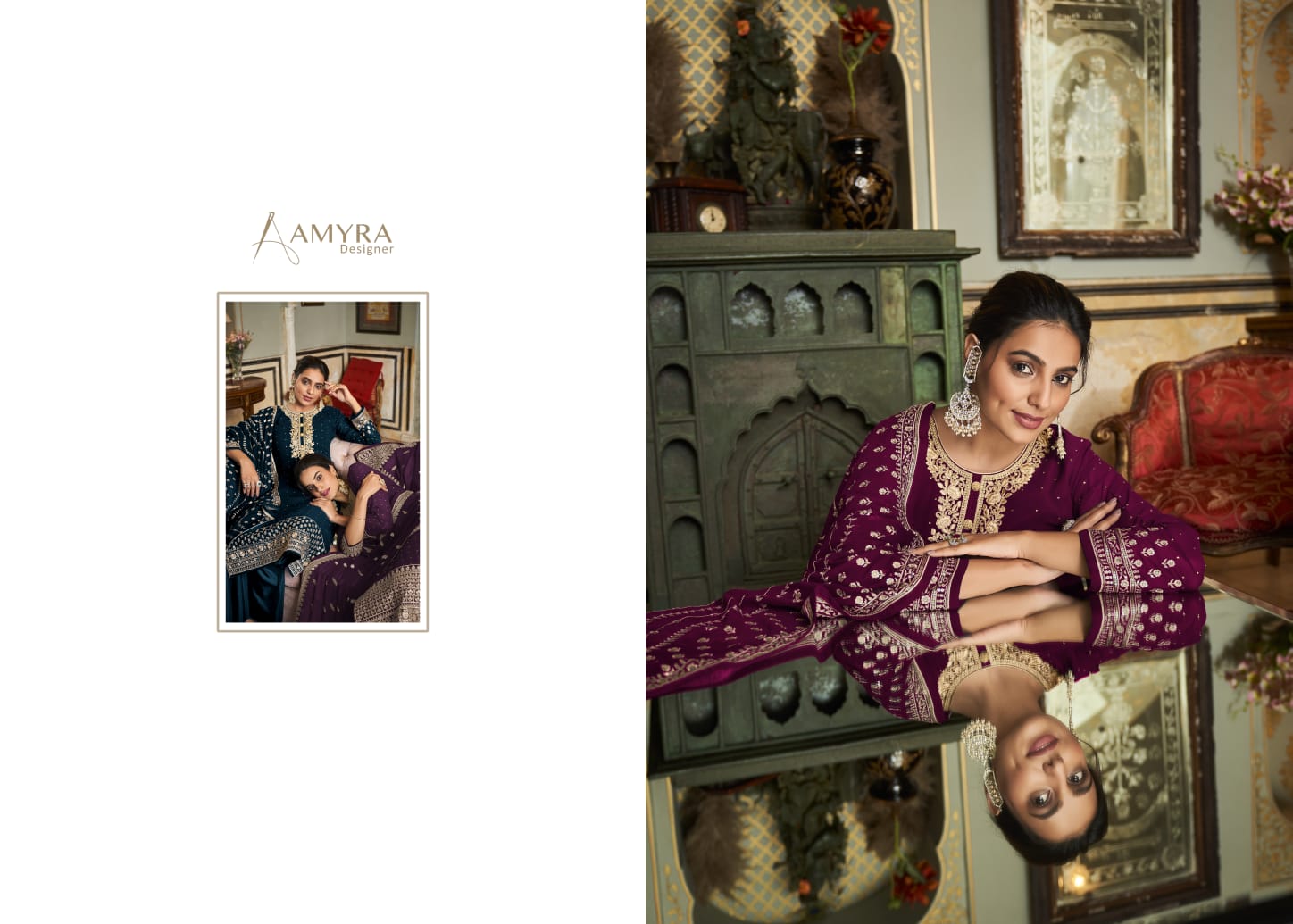 amyra designer aaina vol 8 georgette graceful look salwar suit catalog
