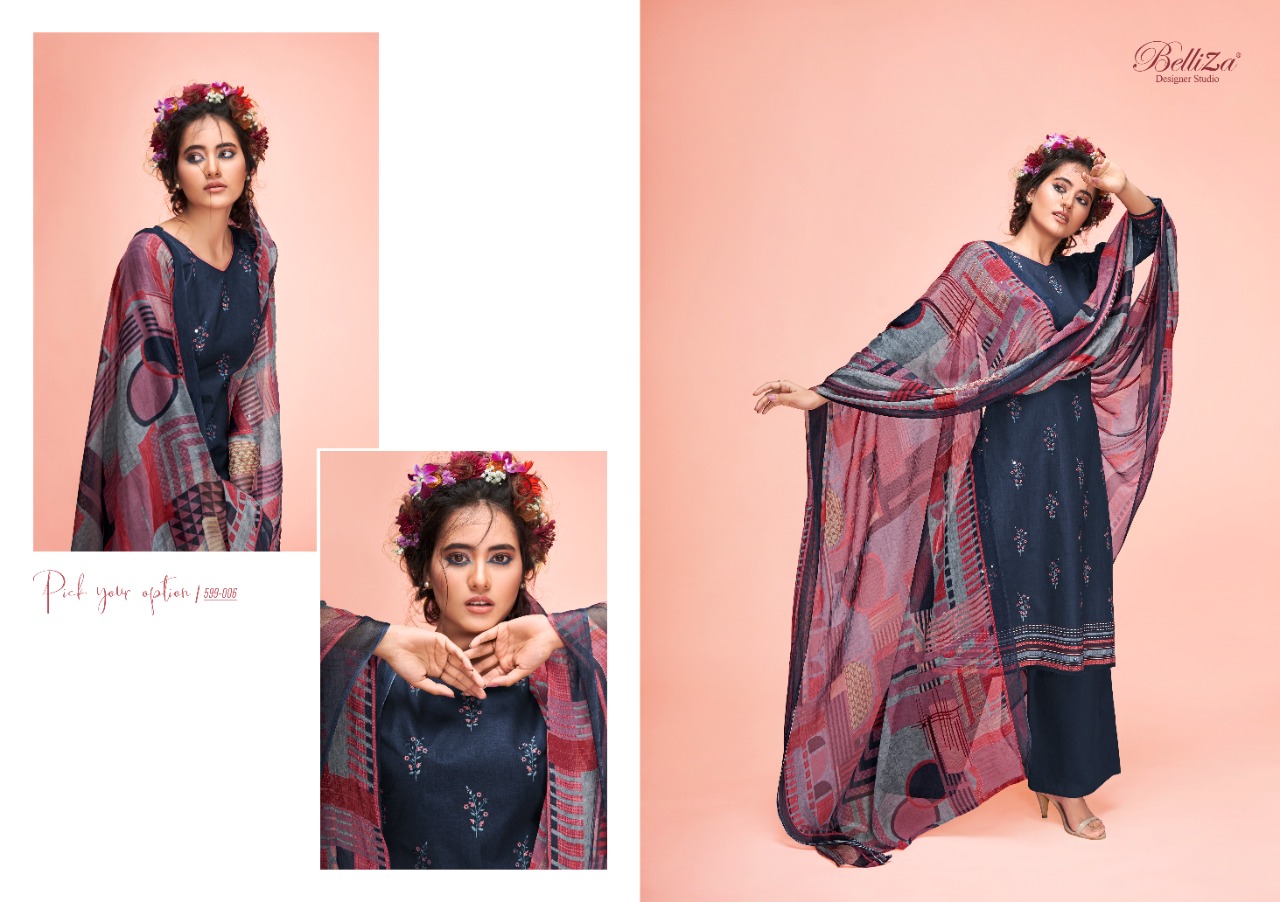 belliza designer studio ahalya cotton exclusive print salwar suit catalog