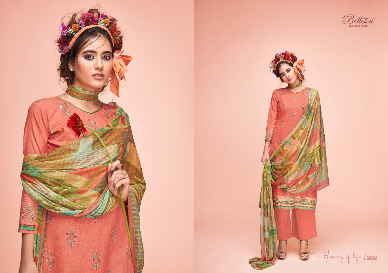 belliza designer studio ahalya cotton exclusive print salwar suit catalog