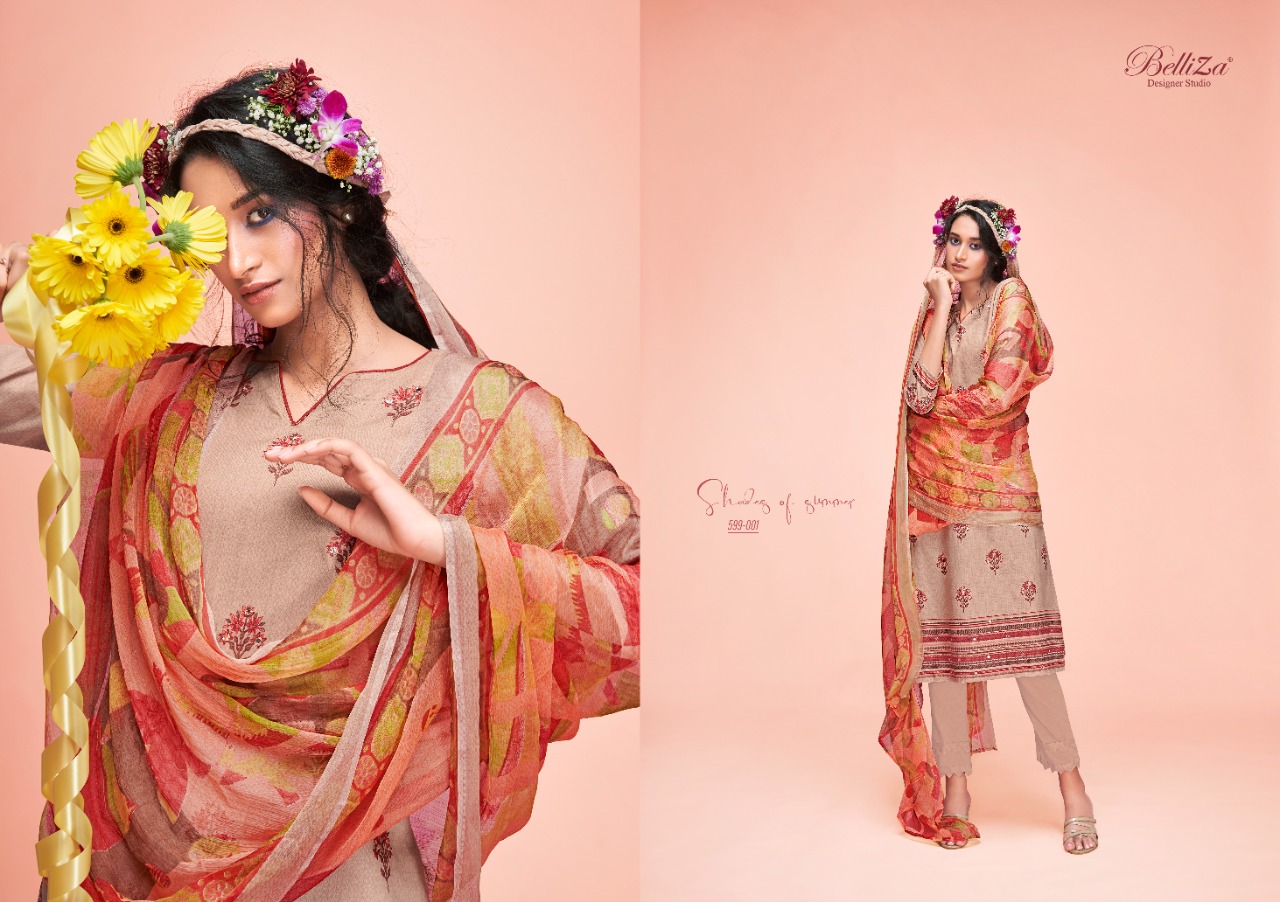 belliza designer studio ahalya cotton exclusive print salwar suit catalog