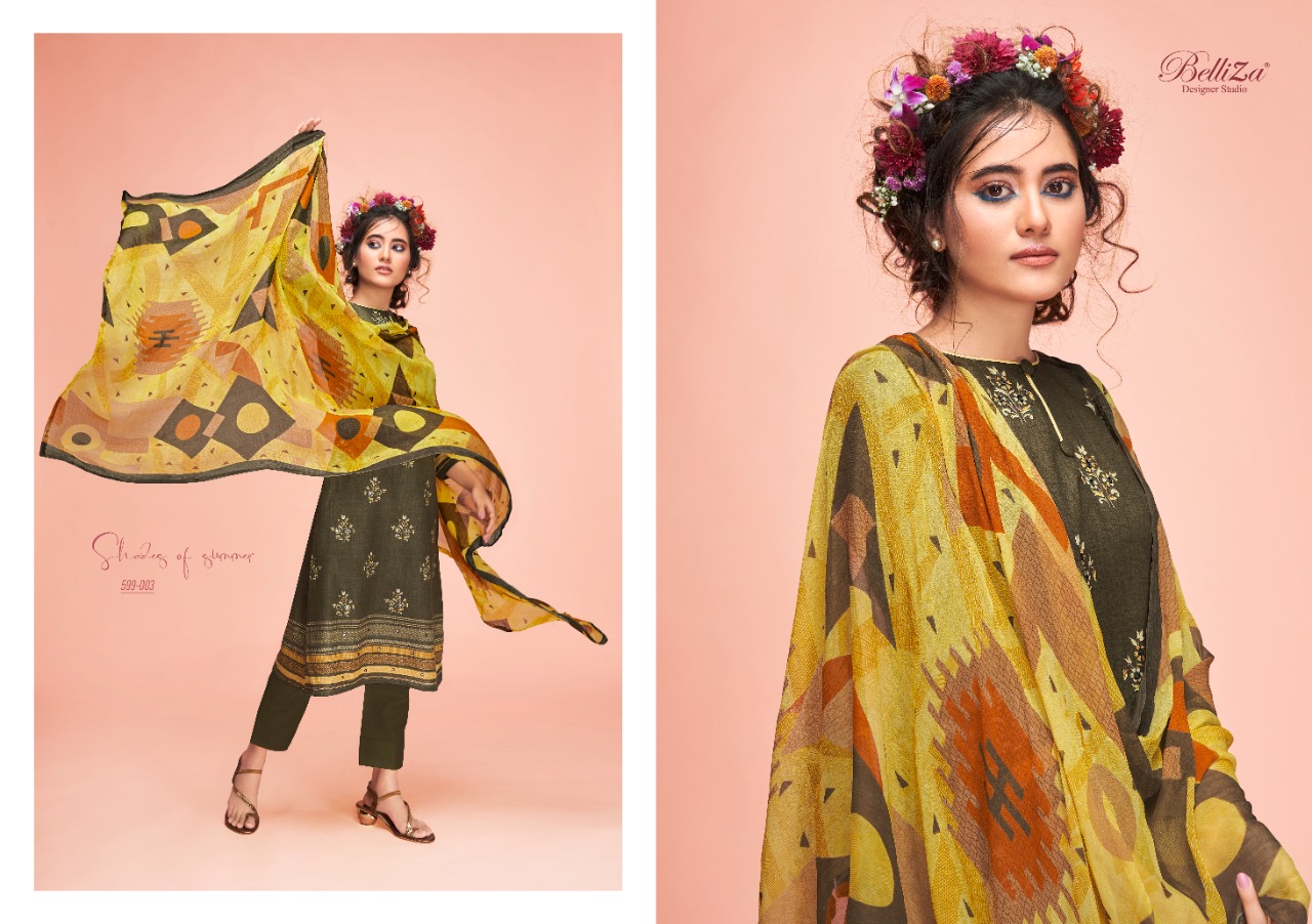 belliza designer studio ahalya cotton exclusive print salwar suit catalog