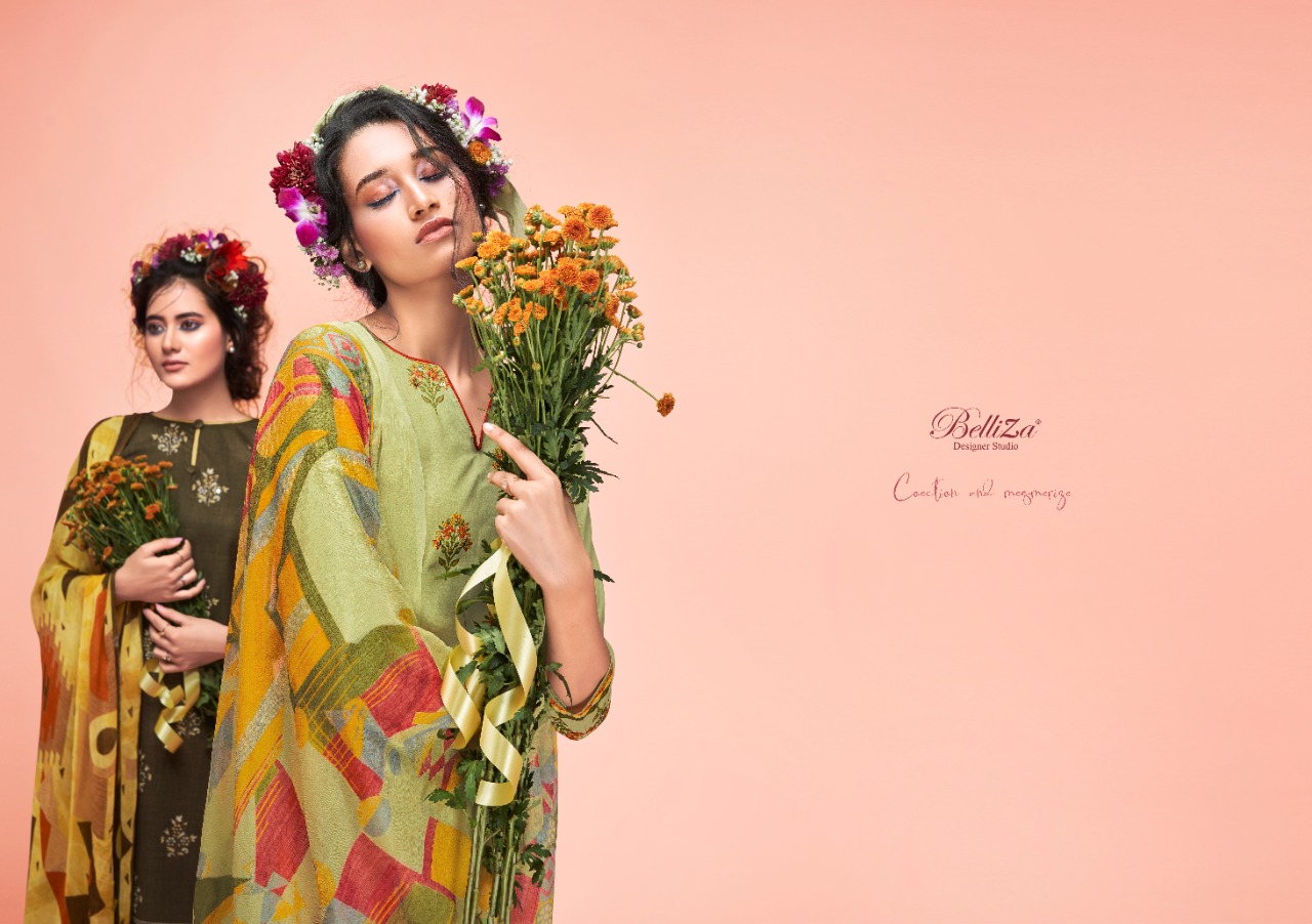 belliza designer studio ahalya cotton exclusive print salwar suit catalog