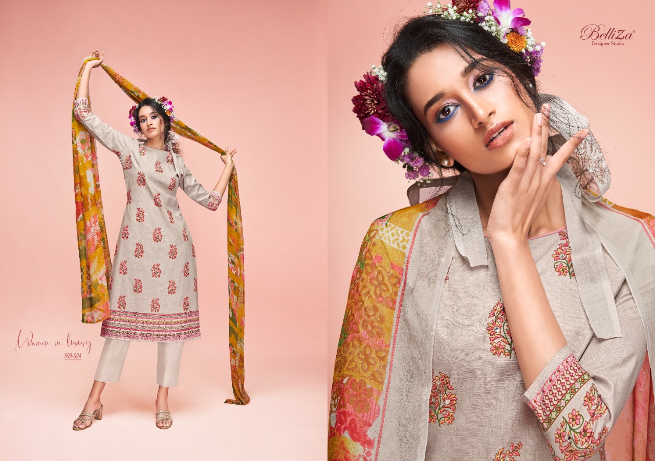 belliza designer studio ahalya cotton exclusive print salwar suit catalog