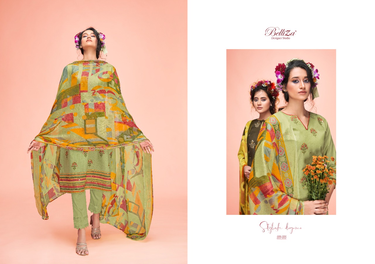 belliza designer studio ahalya cotton exclusive print salwar suit catalog