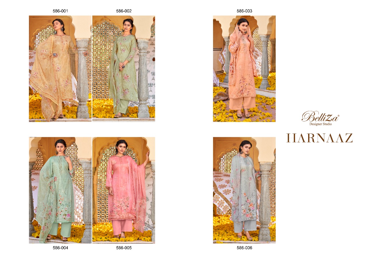 belliza designer studio harnaaz jam cotton exclusive print salwar suit catalog