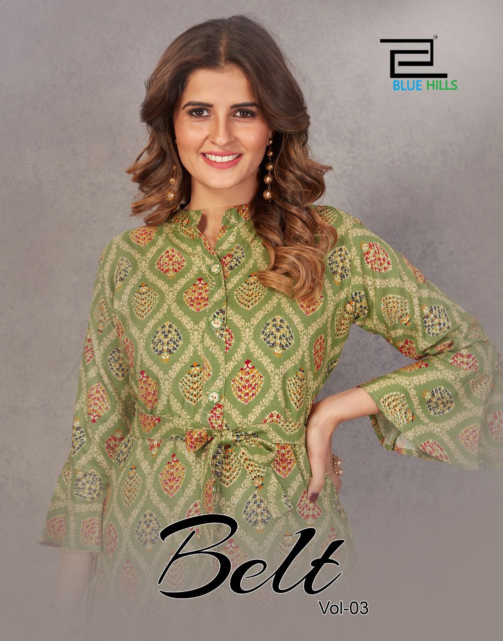 blue hills Belt vol 3 rayon new and modern style kurti catalog