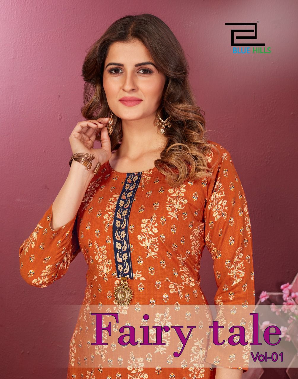 blue hills fairy tale rayon innovative style long kurti catalog