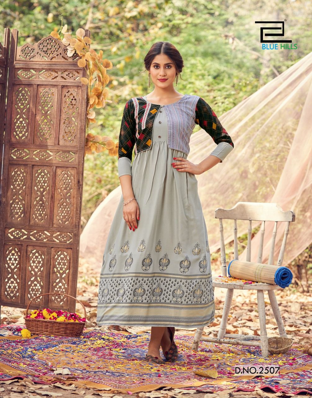 blue hills Trend vol 25 rayon new and modern style kurti with koti catalog