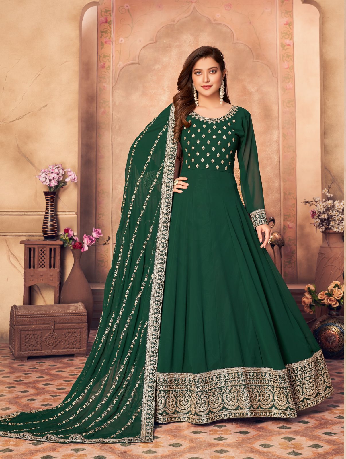 dani aanaya 3700 series vol 137 georgette Regal look salwar suit catalog