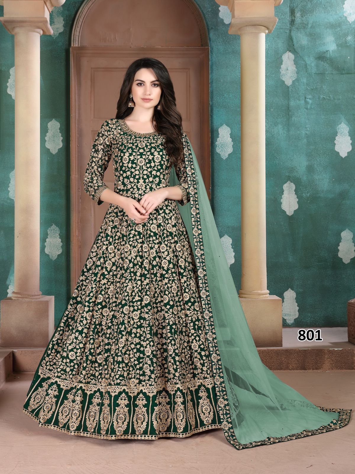 dani aanaya 800 series vol 108 georgette Regal look salwar suit catalog