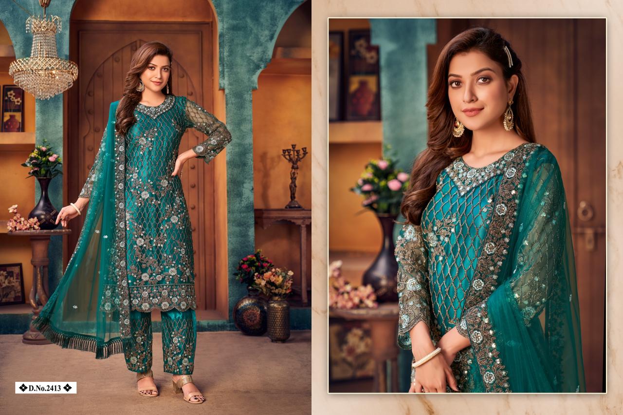 dani twisha vol 24 net gorgeous look salwar suit catalog