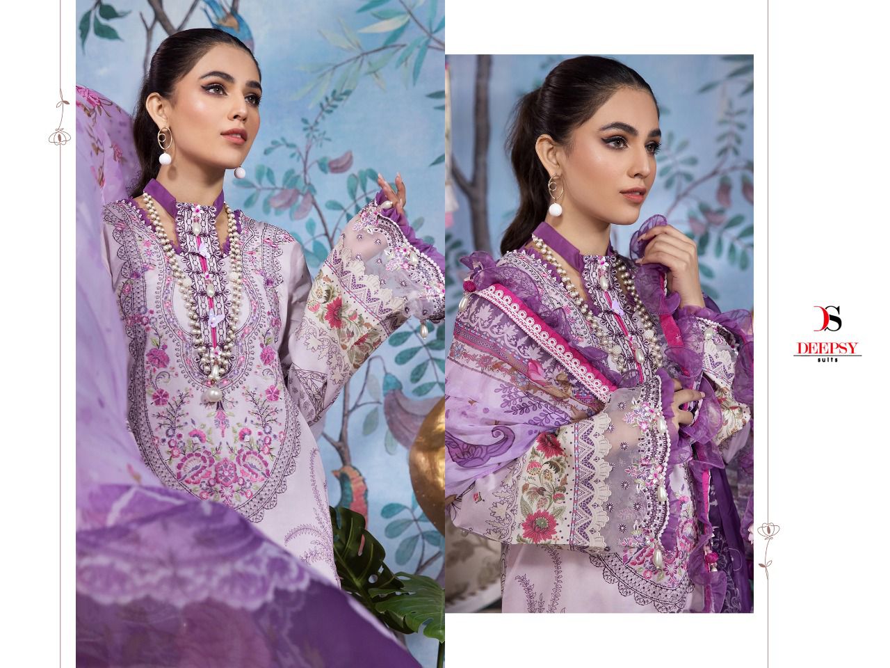 deepsy suit anaya 22 cotton attractive salwar suit chiffon dupatta catalog