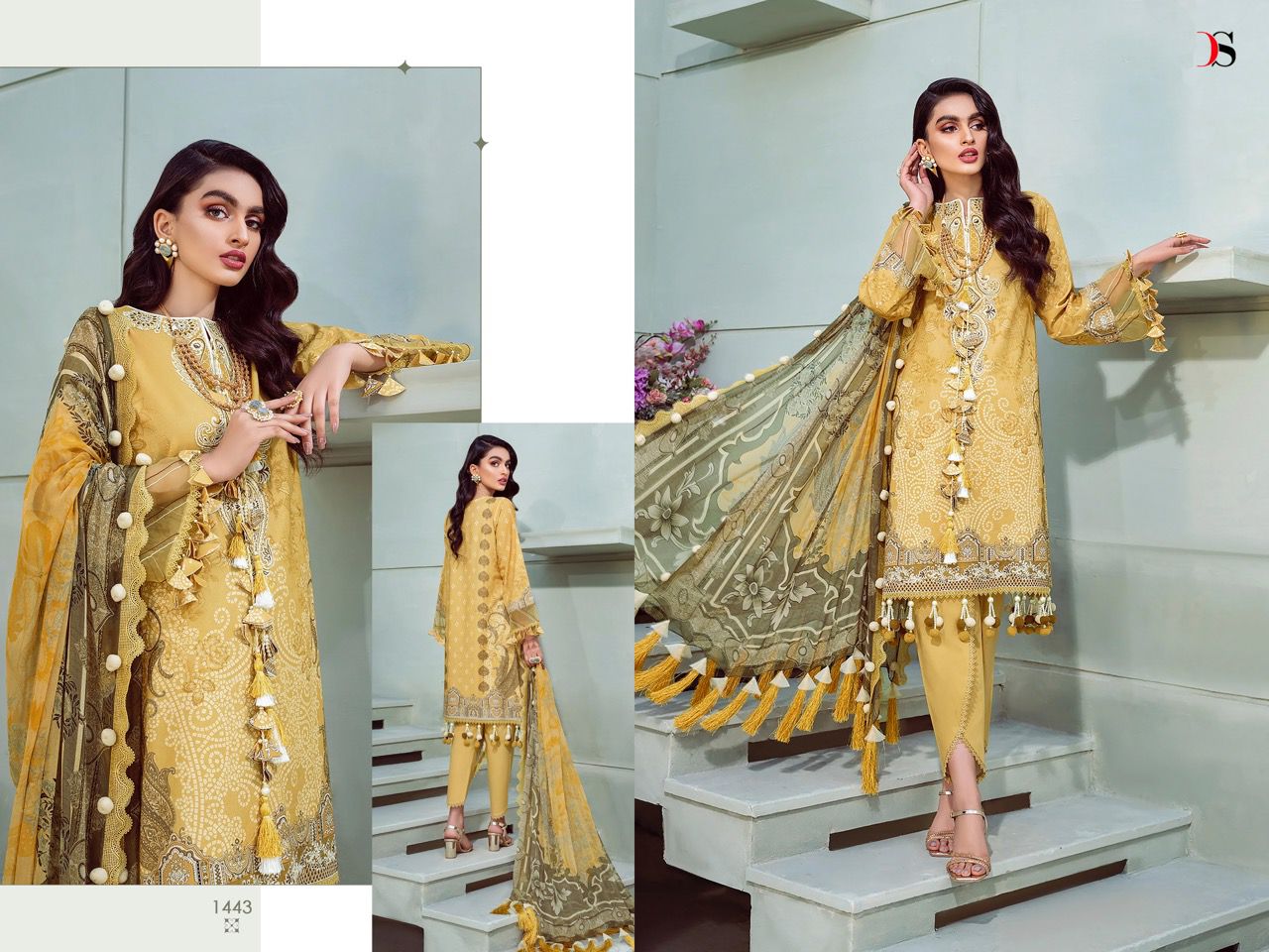 deepsy suit Bliss lawn 22 cotton attrective print and look salwar suit with chiffon dupatta catalog