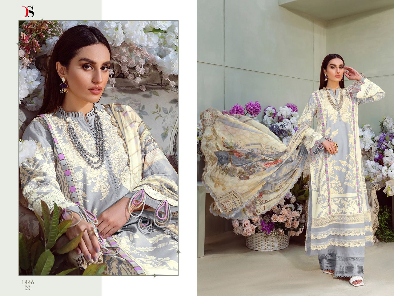 deepsy suit Bliss lawn 22 cotton attrective print and look salwar suit with chiffon dupatta catalog