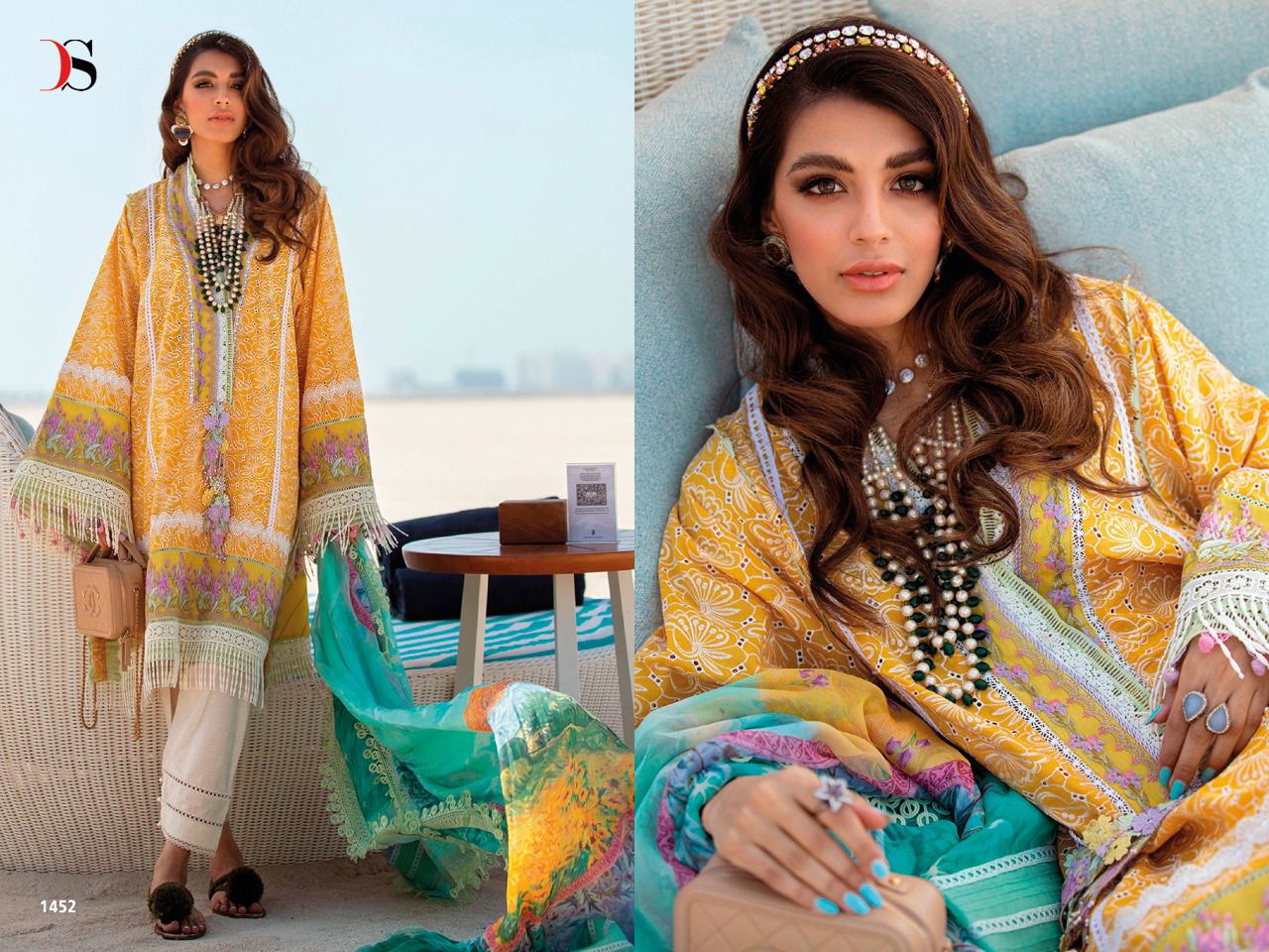 deepsy suit farah talib aziz lawn 22 cotton decent look salwar suit catalog