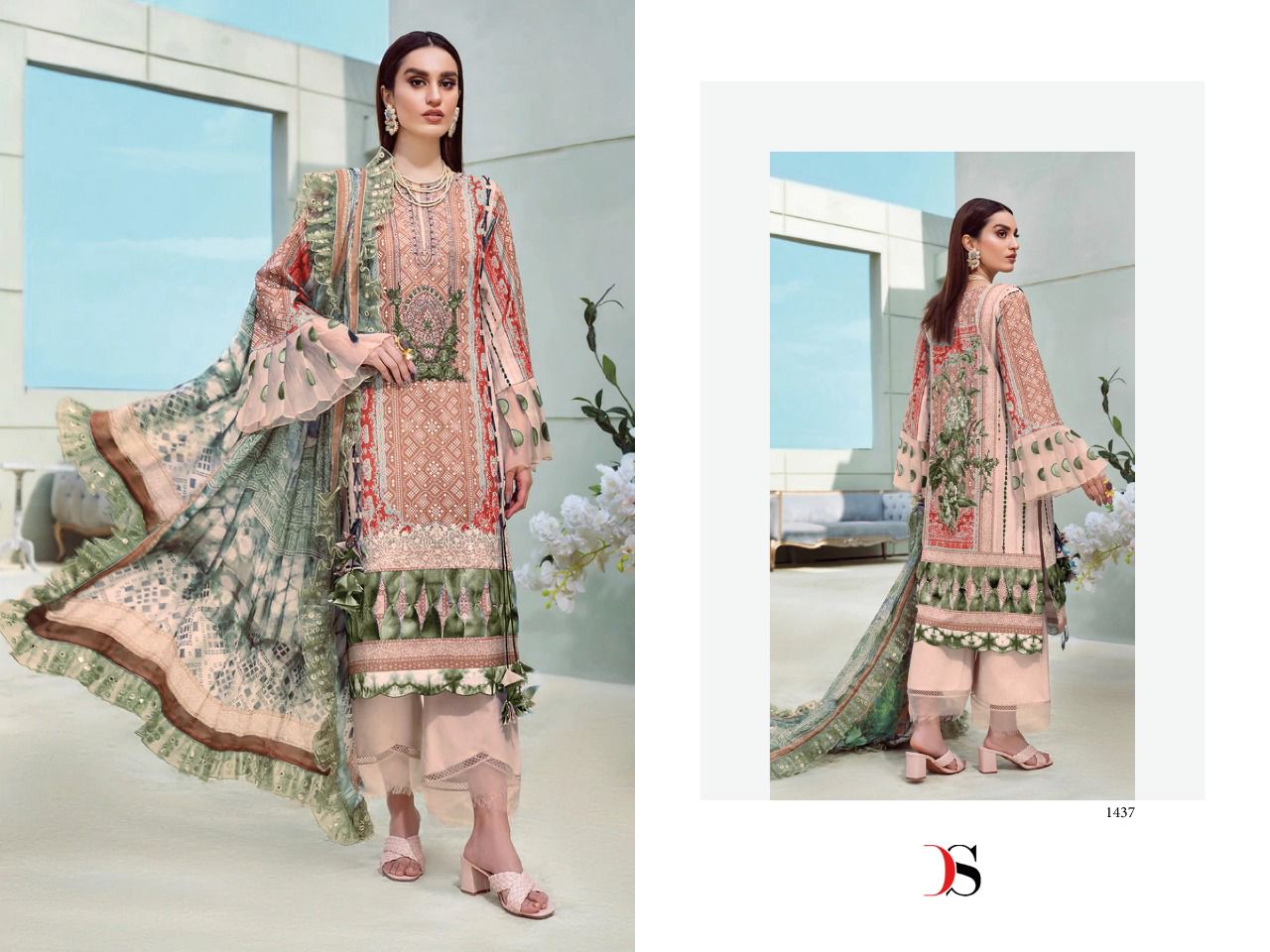 deepsy suit Firodus 22 3 cotton exclusive look salwar suit catalog with cotton dupatta