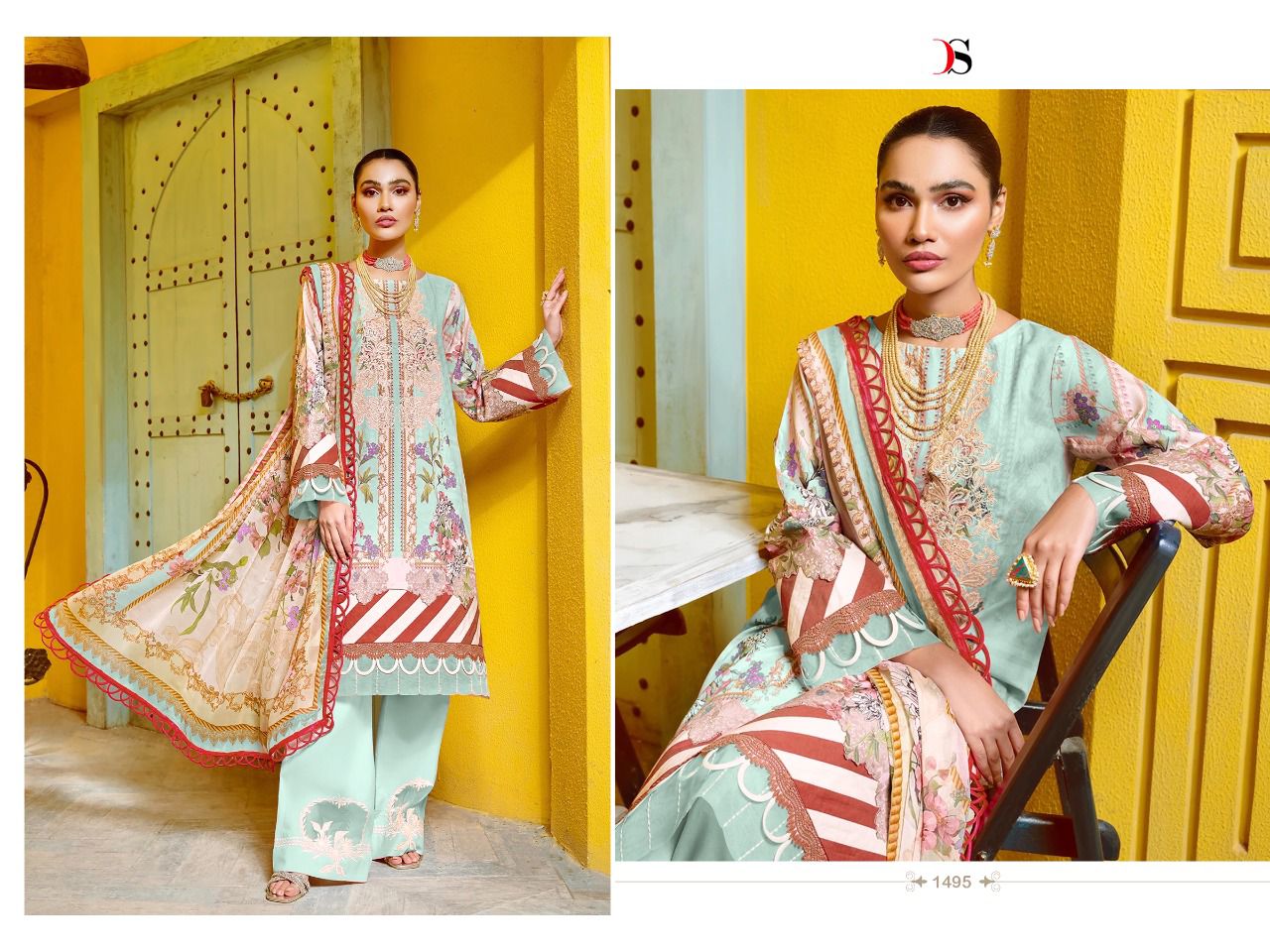 deepsy suit Mariab lawn 22 Nx cotton innovative look salwar suit chiffon dupatta catalog