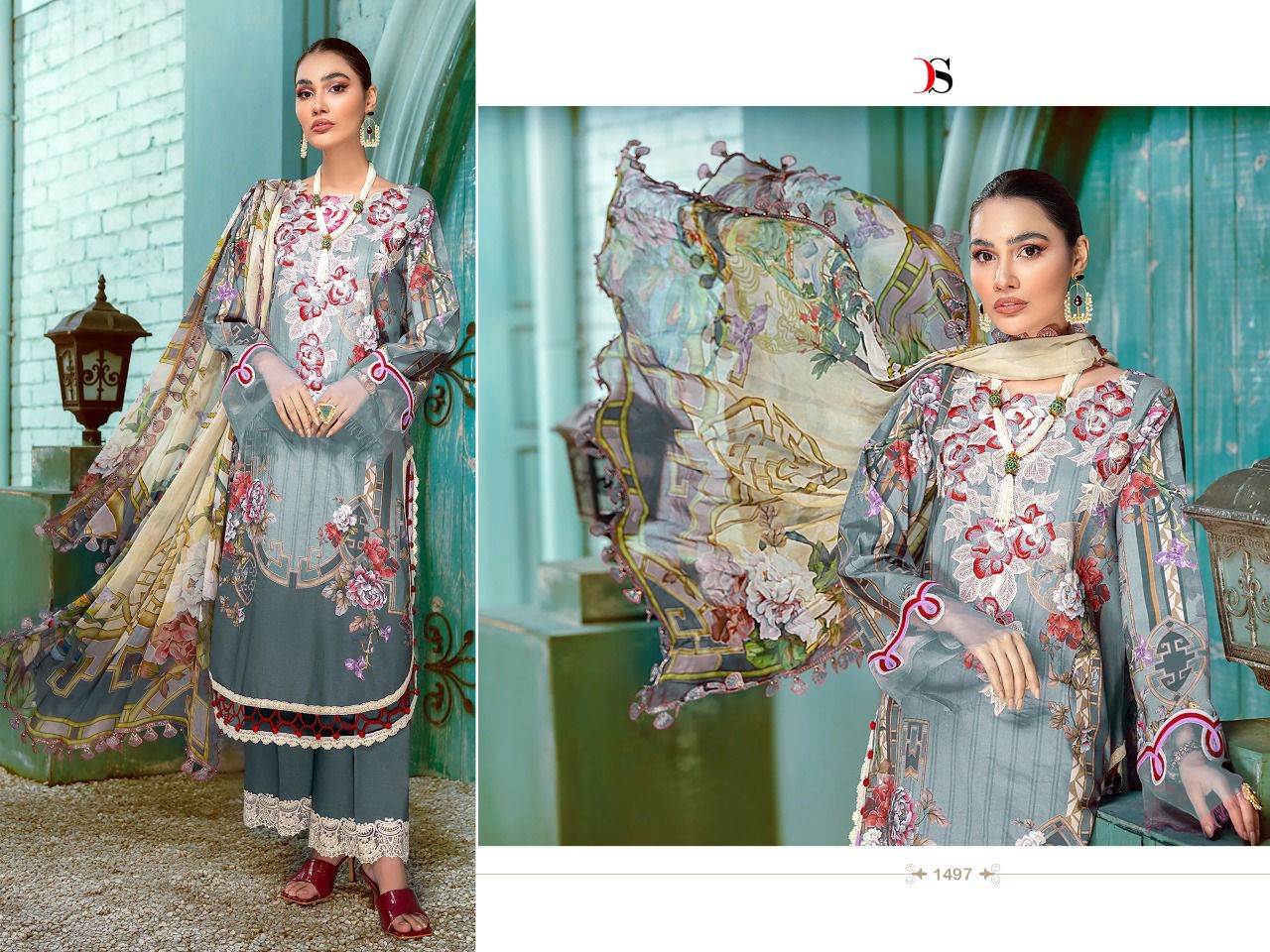 deepsy suit Mariab lawn 22 Nx cotton innovative look salwar suit chiffon dupatta catalog