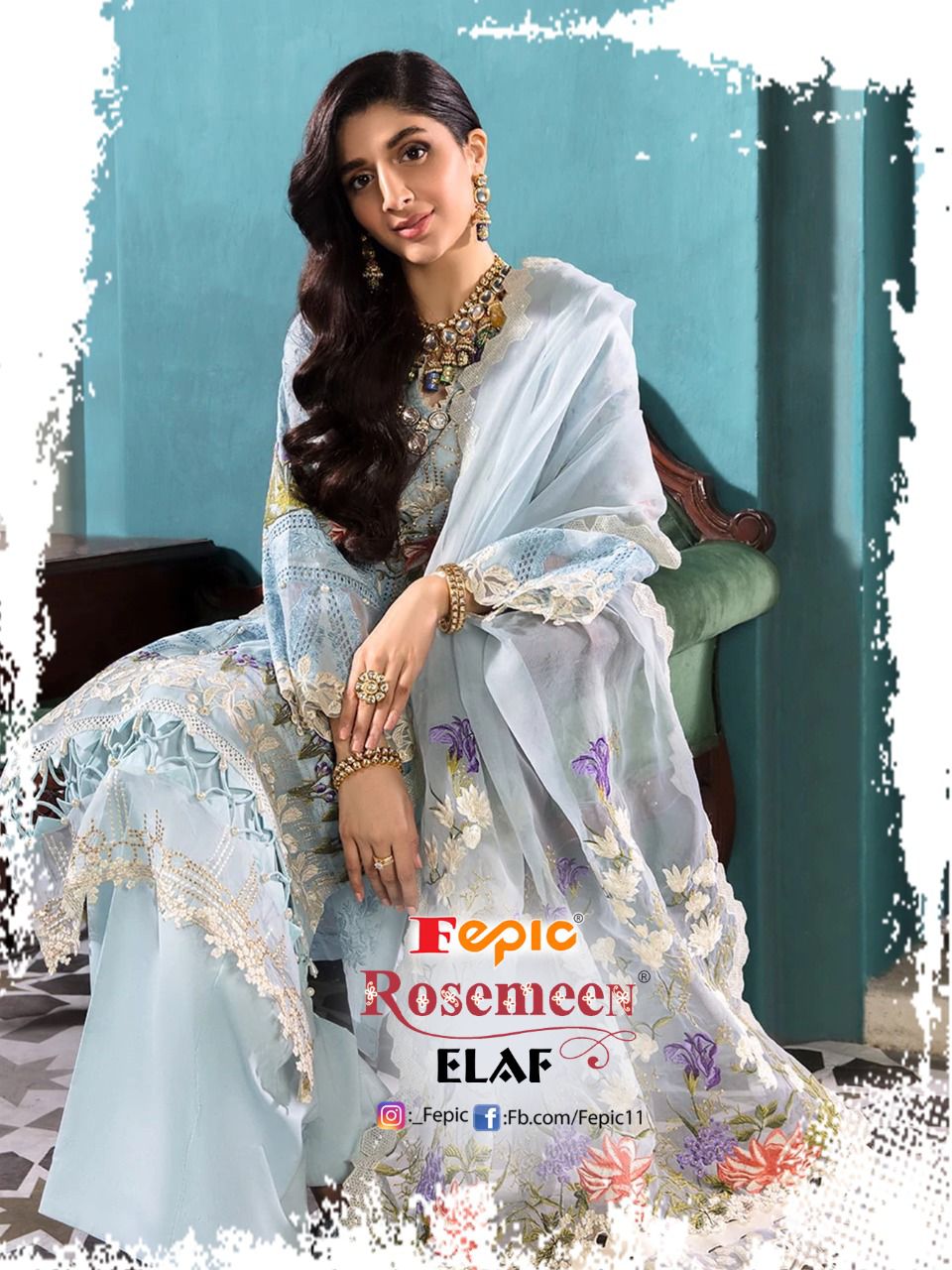 fapic rosemeen elaf cotton attractive look salwar suit catalog