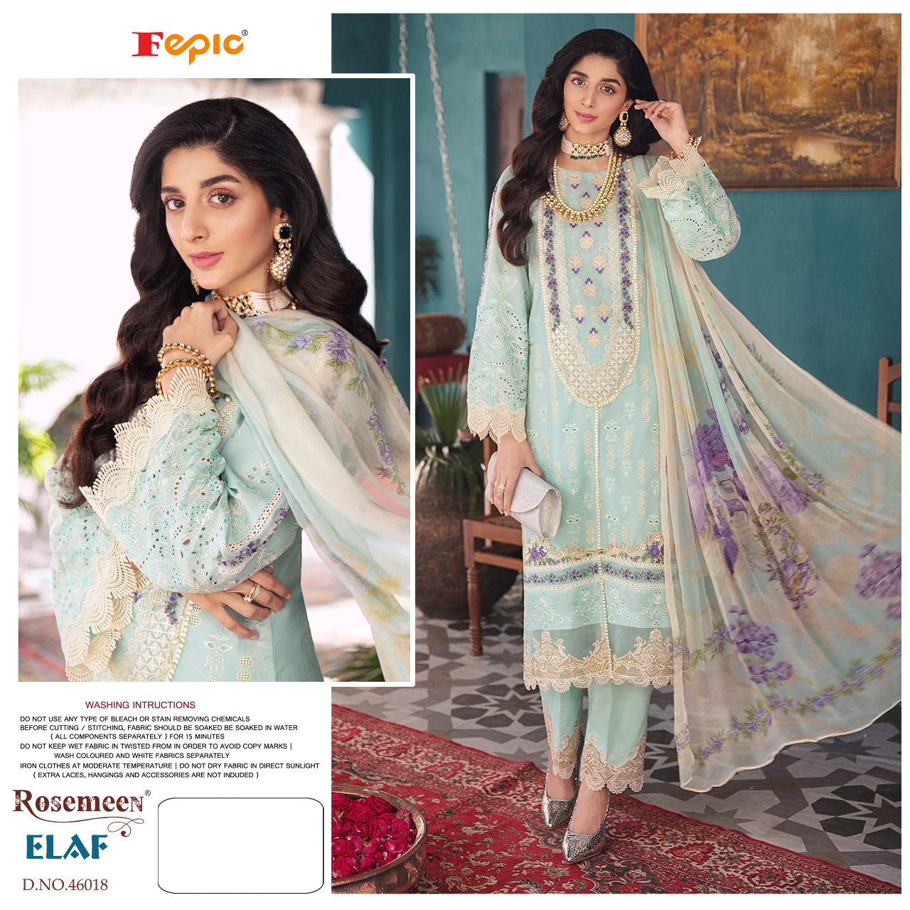 fapic rosemeen elaf cotton attractive look salwar suit catalog