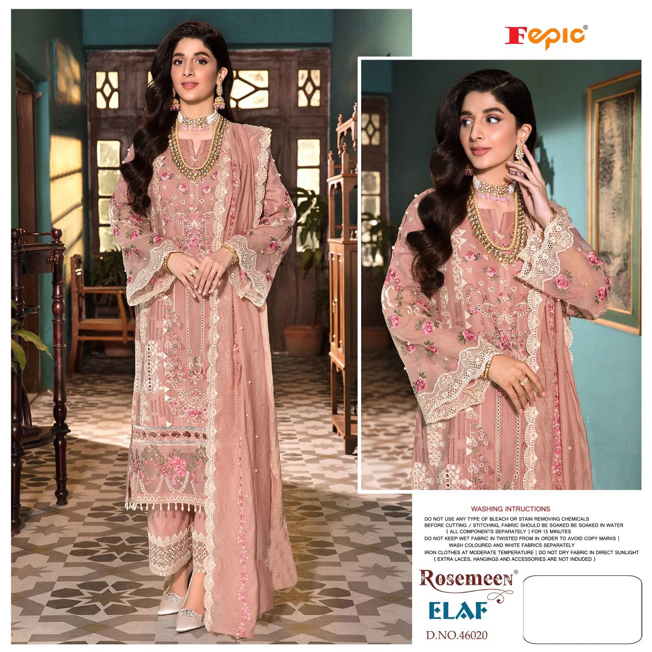 fapic rosemeen elaf cotton attractive look salwar suit catalog