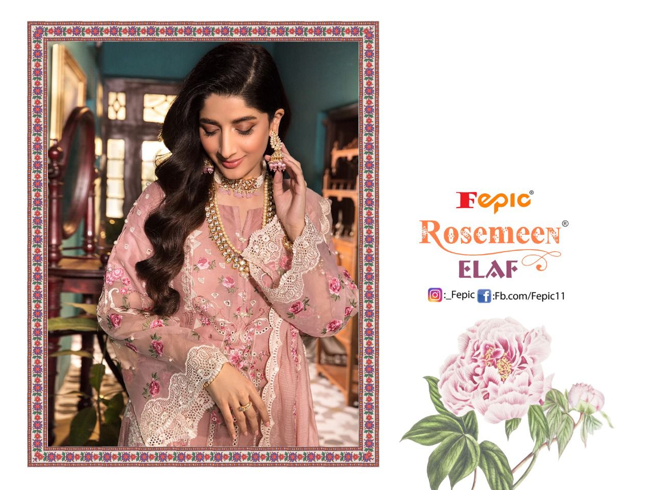 fapic rosemeen elaf cotton attractive look salwar suit catalog