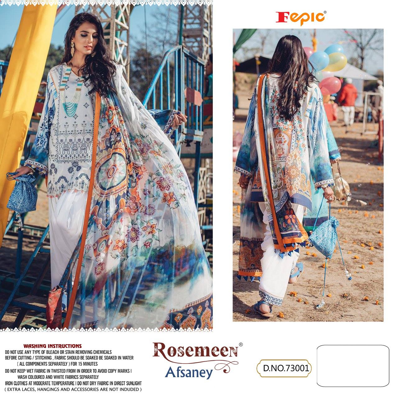 fepic rosemeen afsaney cotton elegant salwar suit catalog