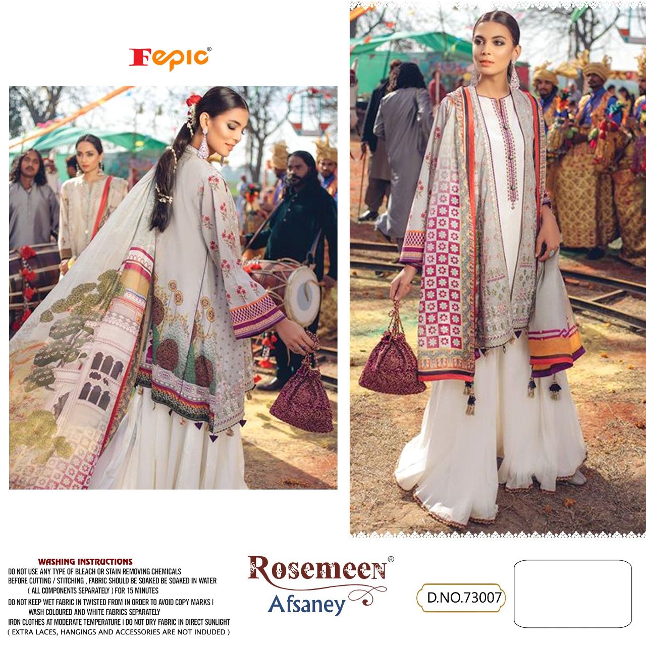 fepic rosemeen afsaney cotton elegant salwar suit catalog