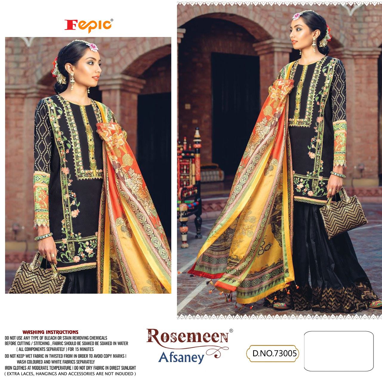 fepic rosemeen afsaney cotton elegant salwar suit catalog