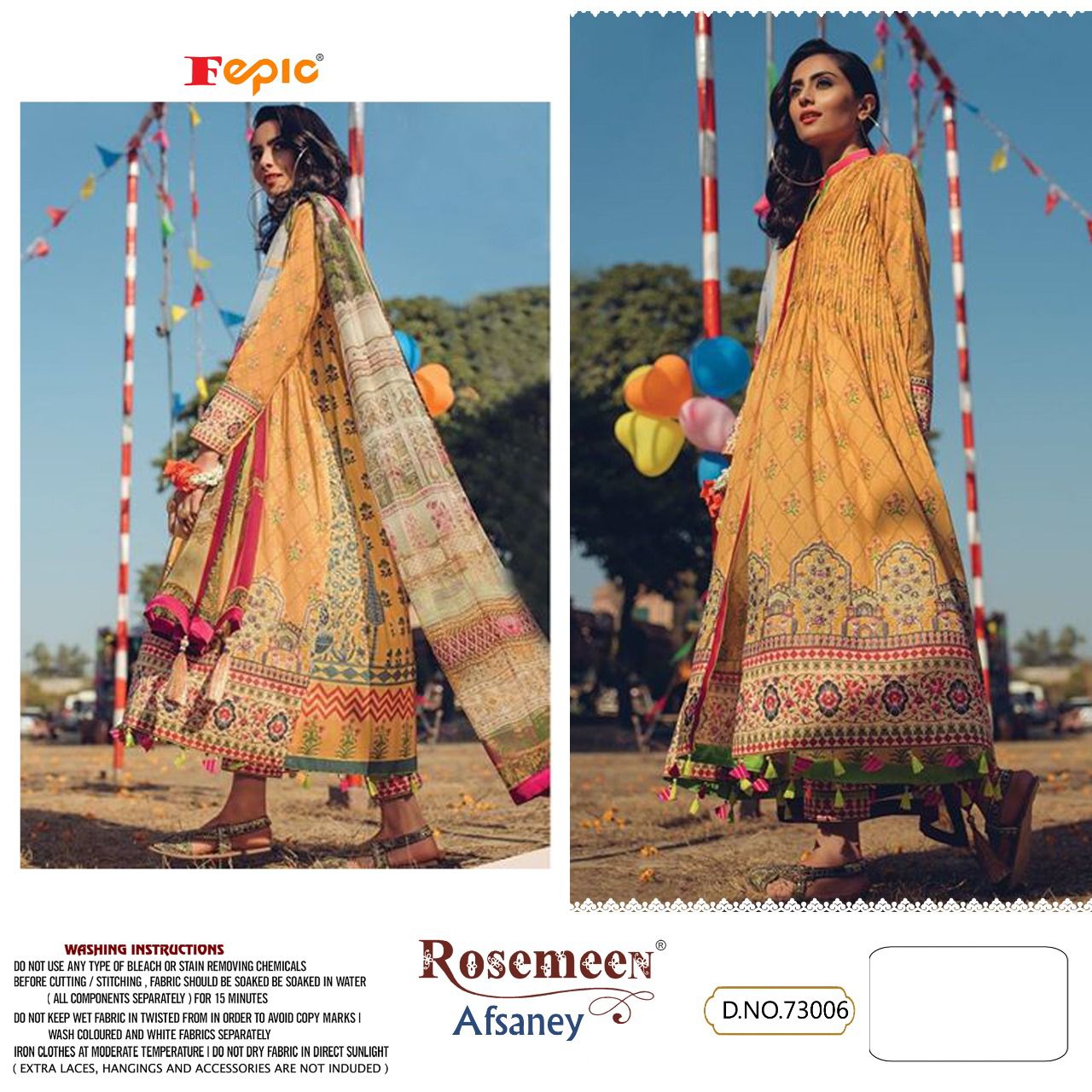 fepic rosemeen afsaney cotton elegant salwar suit catalog